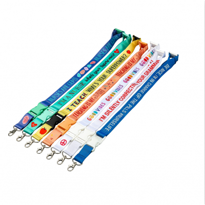 Multi color Keychain Holder Safety Polyester Neck Straps Lanyard for phone,key and ID