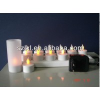 Rechargeable LED Candle Light/12 set recharge LED tealight