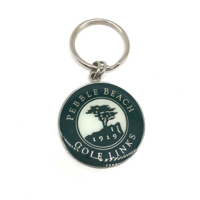 Promotional Charm Custom Logo Metal Hard Enamel Keychain Key Chain Ring