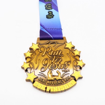 Kids Graduation gold sliver custom custom medals no no Minimum order